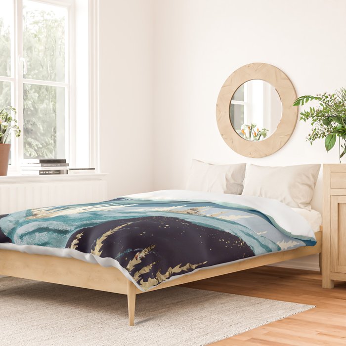 Blue Forest Lake Duvet Cover Gallery Image 2