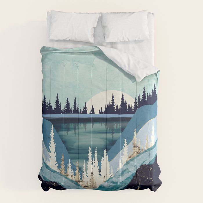 Blue Forest Lake Comforter Gallery Image 6