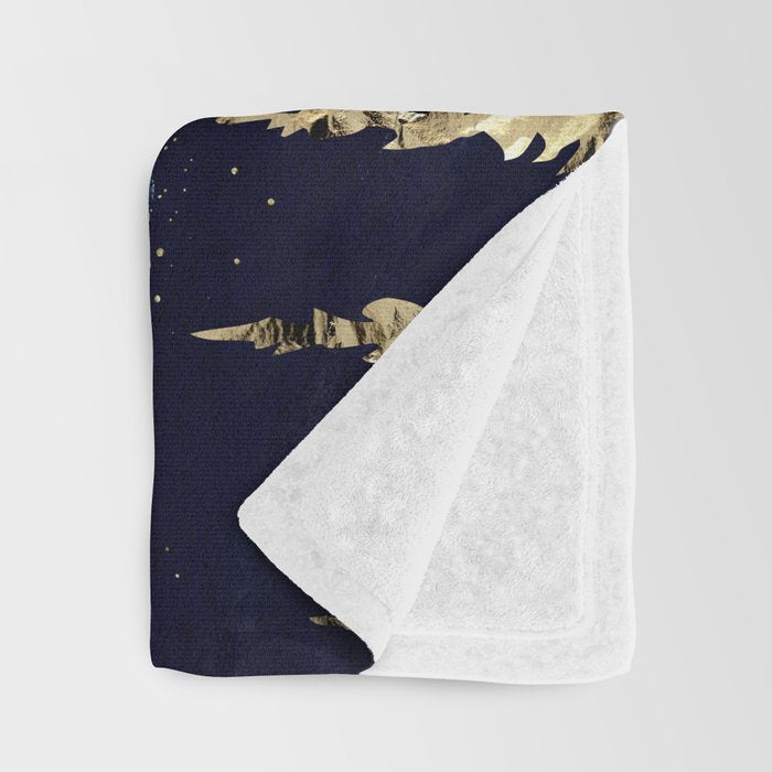 Blue Forest Lake Throw Blanket Gallery Image 3