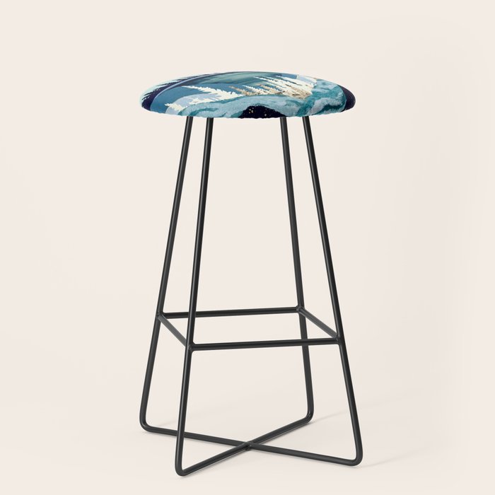 Blue Forest Lake Stool Gallery Image 1