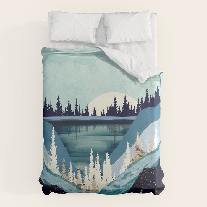 Blue Forest Lake Duvet Cover Gallery Image 6