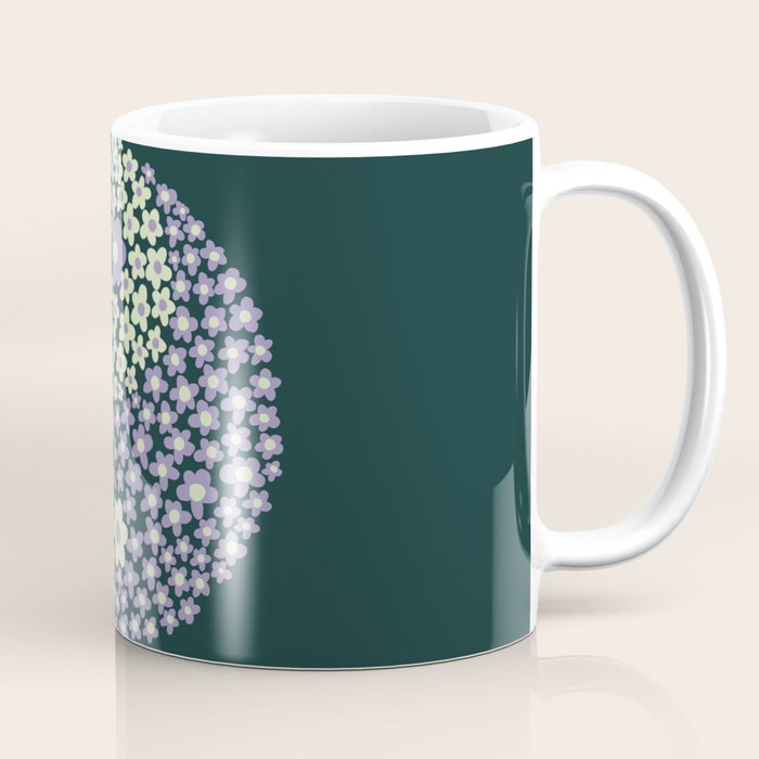 Floral yin-yang Coffee Mug Gallery Image 1