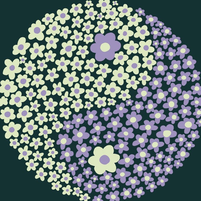 Floral yin-yang Coffee Mug Gallery Image 2