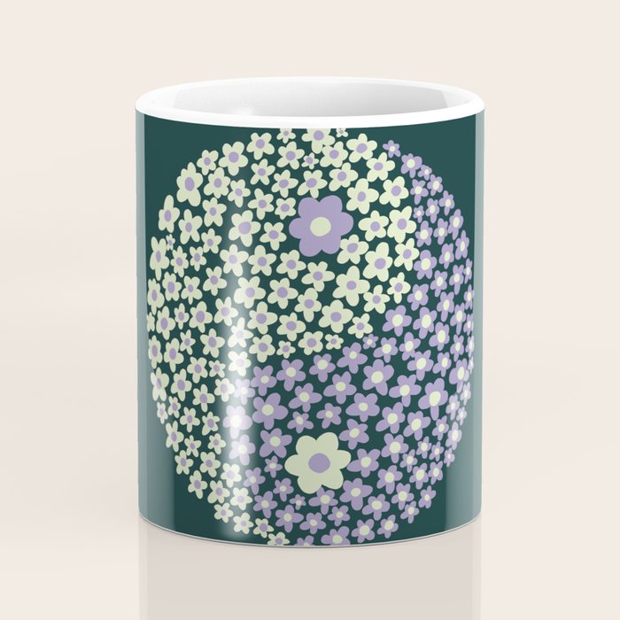 Floral yin-yang Coffee Mug Gallery Image 4