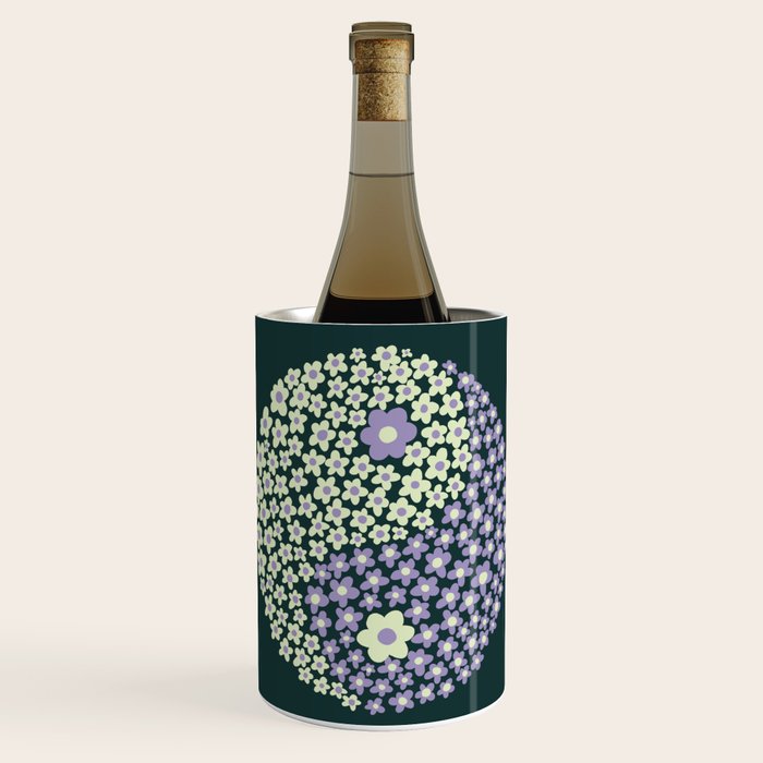 Floral yin-yang Wine Chiller Gallery Image 1