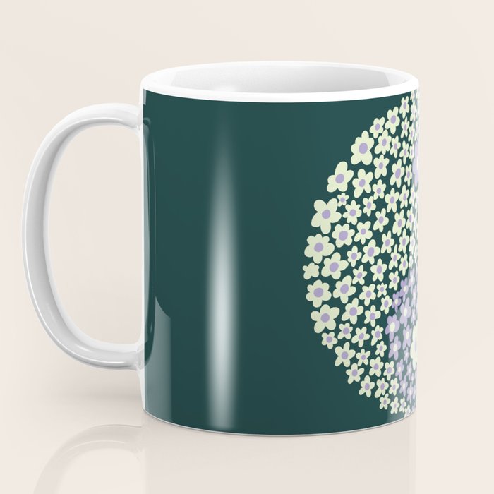 Floral yin-yang Coffee Mug Gallery Image 3