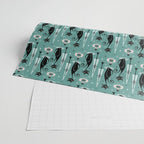 Mid Century Meow Atomic Kitty Christmas ©studioxtine Wrapping Paper Gallery Image 2