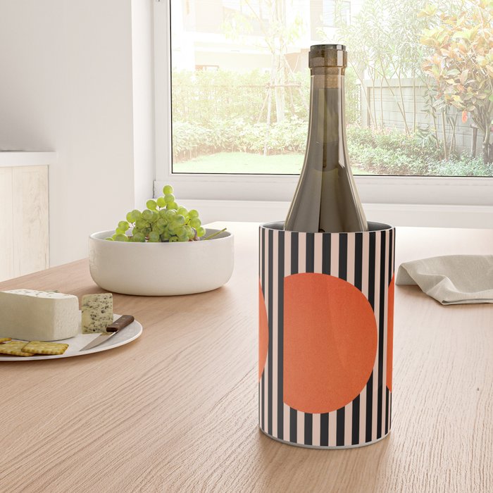 Abstraction_SUNSET_LINE_ART_Minimalism_001 Wine Chiller Gallery Image 4