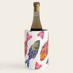 Indonesian Fish Duo - Navy & Coral Palette Wine Chiller Gallery Image 1