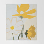 yellow flowers Throw Blanket Gallery Image 2