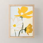 yellow flowers Mini Art Print Gallery Image 1