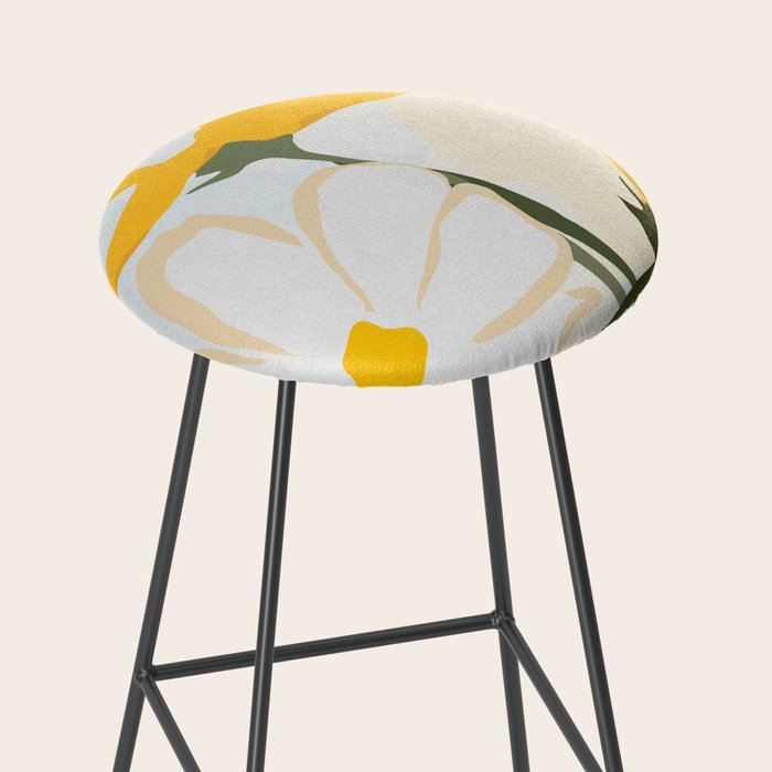 yellow flowers Stool Gallery Image 2