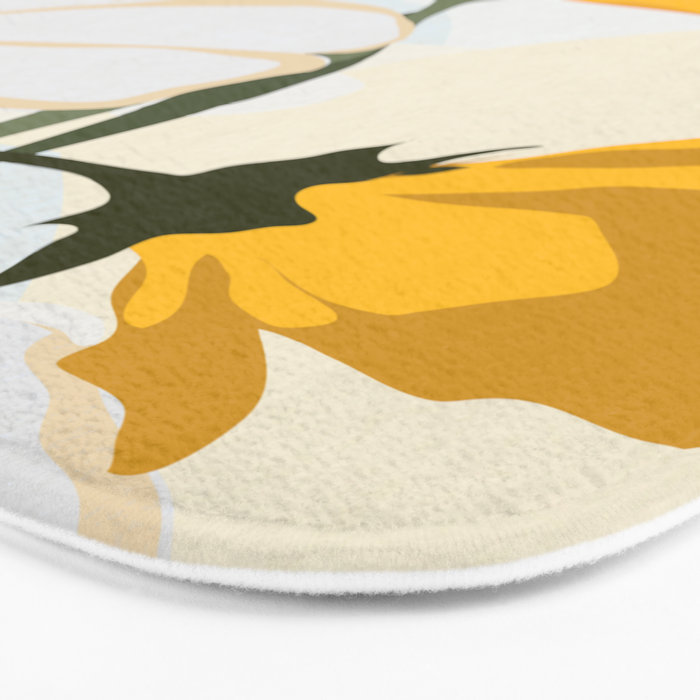 yellow flowers Bath Mat Gallery Image 3