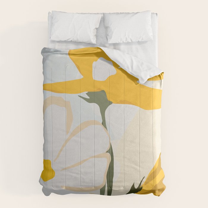yellow flowers Comforter Gallery Image 1