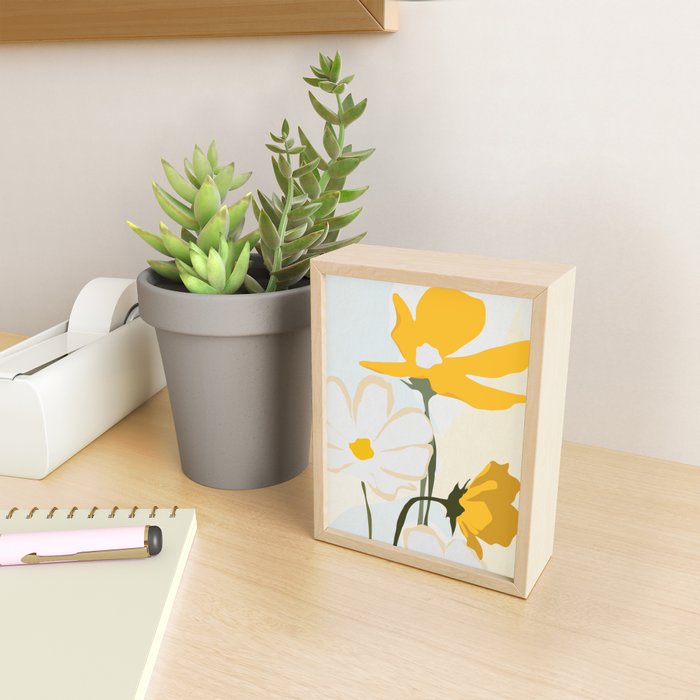 yellow flowers Mini Art Print Gallery Image 2