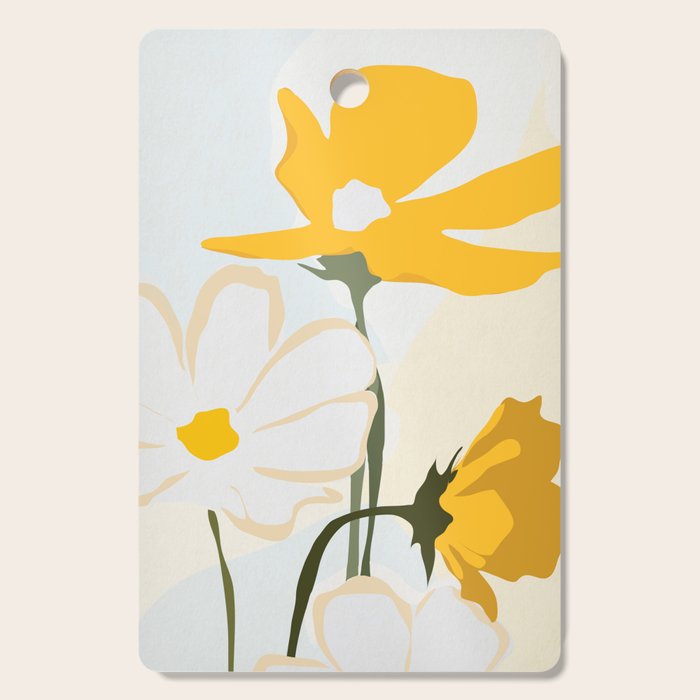 yellow flowers Cutting Board Gallery Image 1
