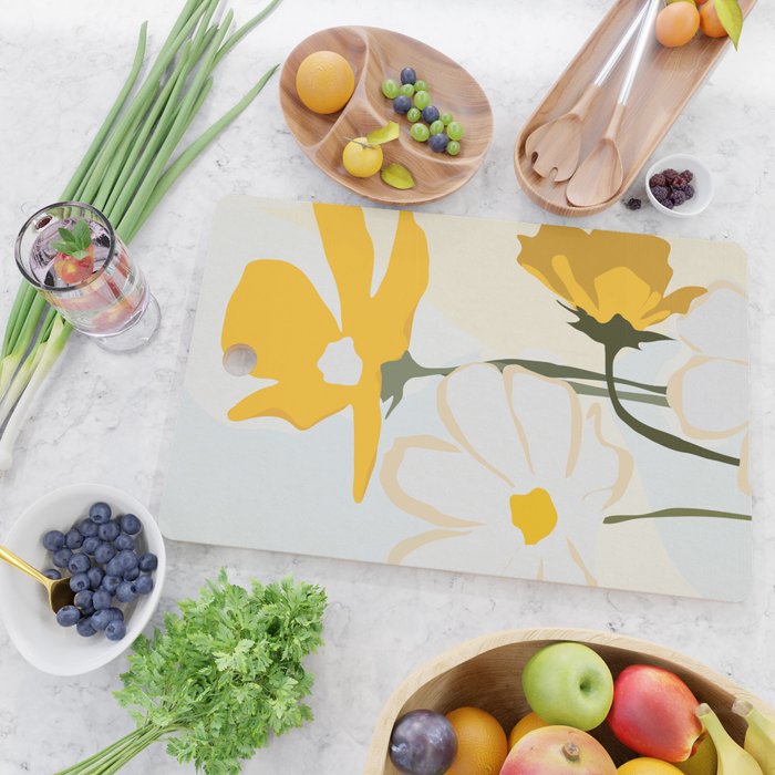 yellow flowers Cutting Board Gallery Image 2