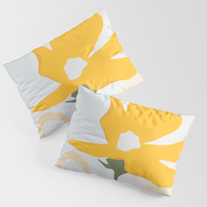 yellow flowers Pillow Sham Gallery Image 3