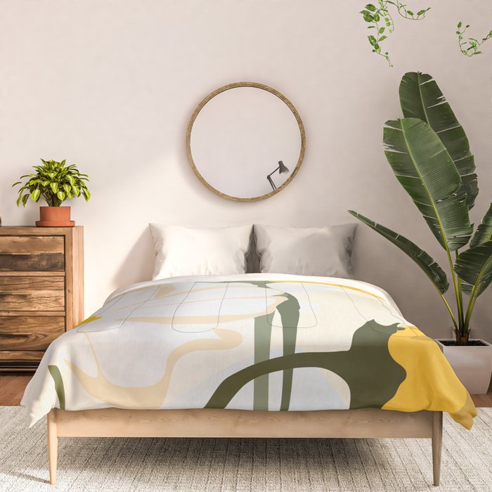 yellow flowers Comforter Gallery Image 3