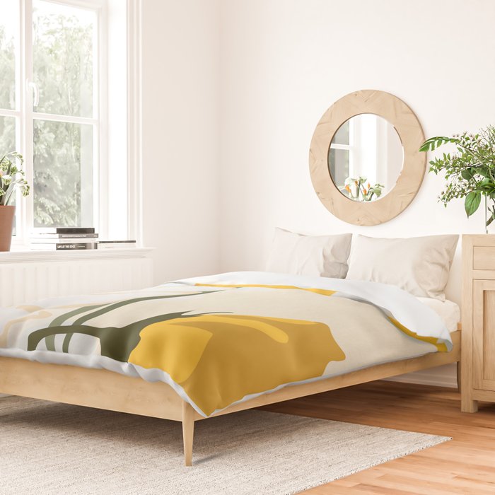 yellow flowers Duvet Cover Gallery Image 2
