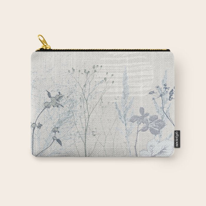 Plant based calming atmosphere soft blue Carry All Pouch Gallery Image 1