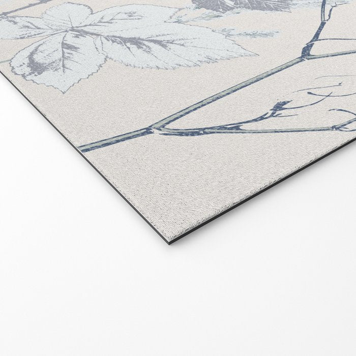 Plant based calming atmosphere soft blue Welcome Mat Gallery Image 2