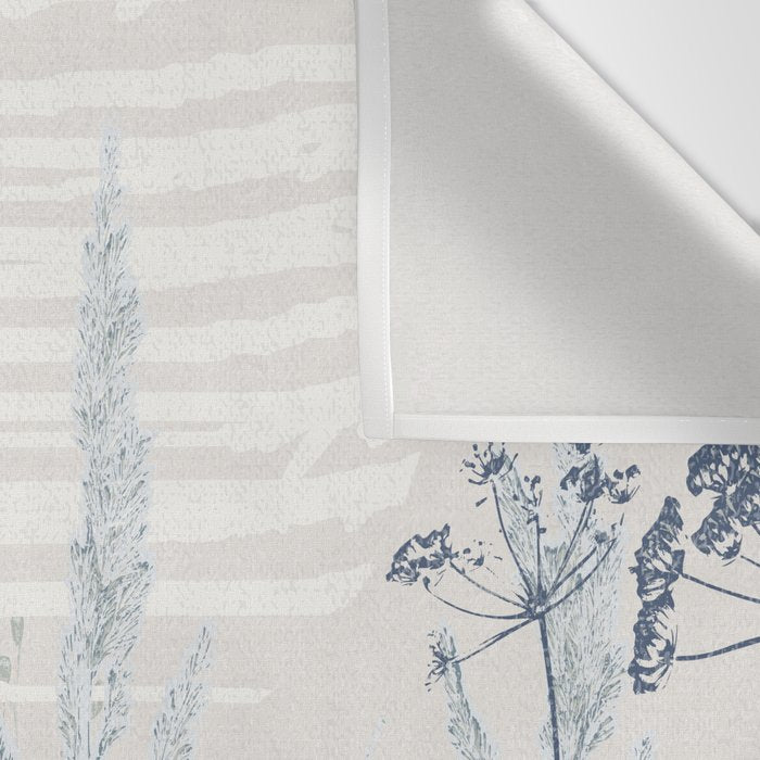 Plant based calming atmosphere soft blue Wall Tapestry Gallery Image 3