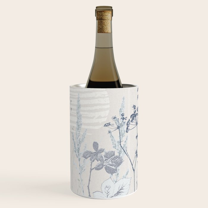 Plant based calming atmosphere soft blue Wine Chiller Gallery Image 3