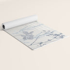 Plant based calming atmosphere soft blue Yoga Mat Gallery Image 2