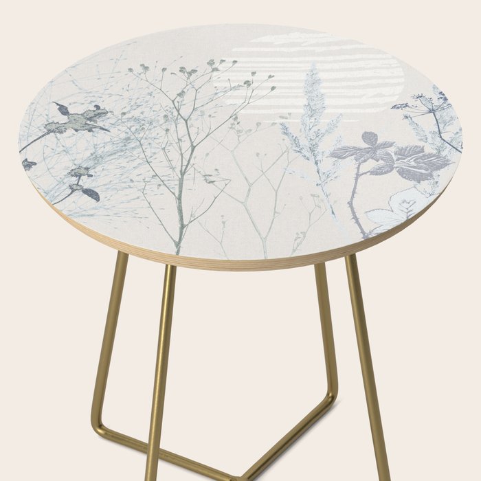 Plant based calming atmosphere soft blue Side Table Gallery Image 2