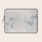 Plant based calming atmosphere soft blue Laptop Sleeve Gallery Image 1