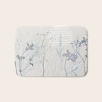 Plant based calming atmosphere soft blue Bath Mat Gallery Image 1