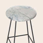 Plant based calming atmosphere soft blue Stool Gallery Image 2