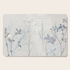 Plant based calming atmosphere soft blue Cutting Board Gallery Image 1