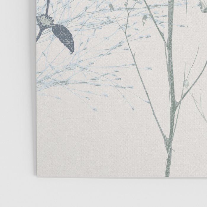Plant based calming atmosphere soft blue Poster Gallery Image 3