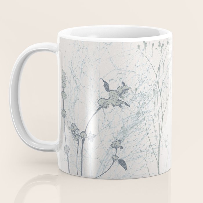 Plant based calming atmosphere soft blue Coffee Mug Gallery Image 3