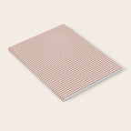 Fine Stripes Narrow Stripe Pattern in Mocha Brown Notebook Gallery Image 2
