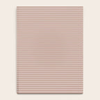Fine Stripes Narrow Stripe Pattern in Mocha Brown Notebook Gallery Image 4