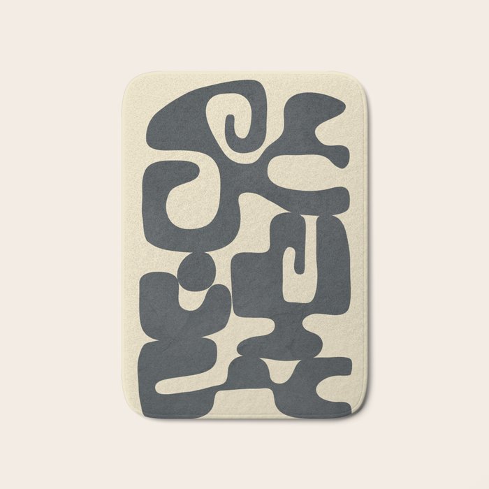 Modern Abstract  Shapes 1 Bath Mat Gallery Image 1