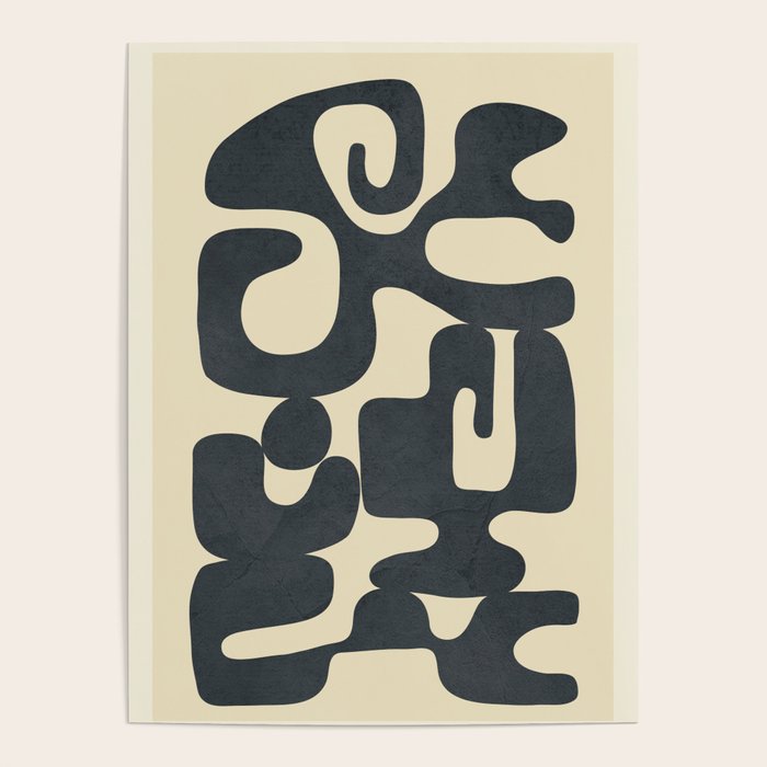 Modern Abstract  Shapes 1 Poster Gallery Image 1