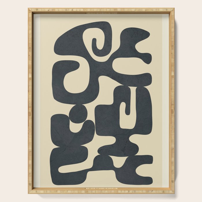 Modern Abstract  Shapes 1 Serving Tray Gallery Image 1