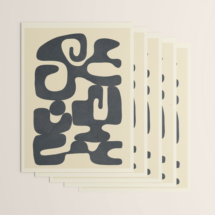 Modern Abstract  Shapes 1 Wrapping Paper Gallery Image 3
