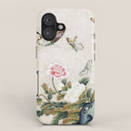 Butterflies and flowers : Minhwa-Korean traditional/folk art iPhone Case Gallery Image 1