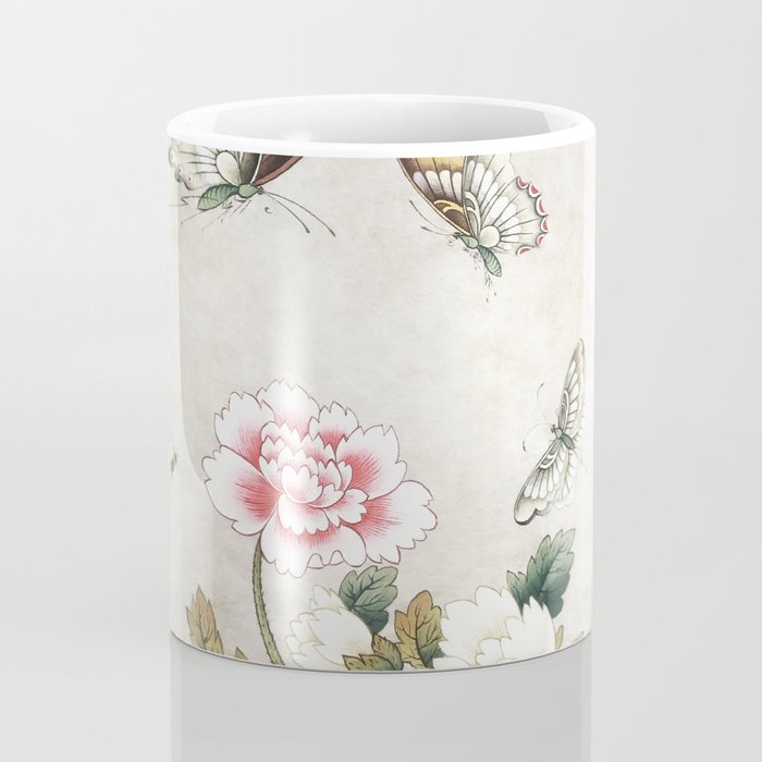Butterflies and flowers : Minhwa-Korean traditional/folk art Coffee Mug Gallery Image 4