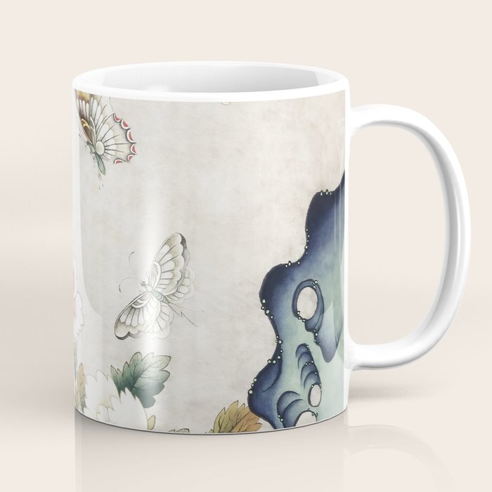 Butterflies and flowers : Minhwa-Korean traditional/folk art Coffee Mug Gallery Image 1
