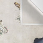Butterflies and flowers : Minhwa-Korean traditional/folk art Wall Tapestry Gallery Image 3