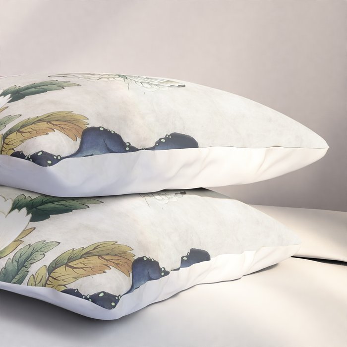 Butterflies and flowers : Minhwa-Korean traditional/folk art Pillow Sham Gallery Image 3