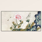 Butterflies and flowers : Minhwa-Korean traditional/folk art Desk Mat Gallery Image 3