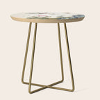 Butterflies and flowers : Minhwa-Korean traditional/folk art Side Table Gallery Image 1