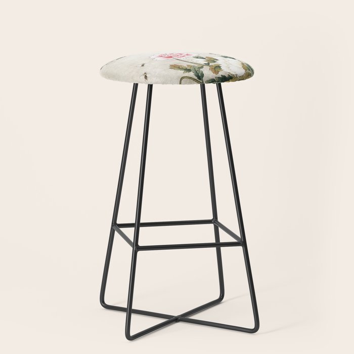 Butterflies and flowers : Minhwa-Korean traditional/folk art Stool Gallery Image 1